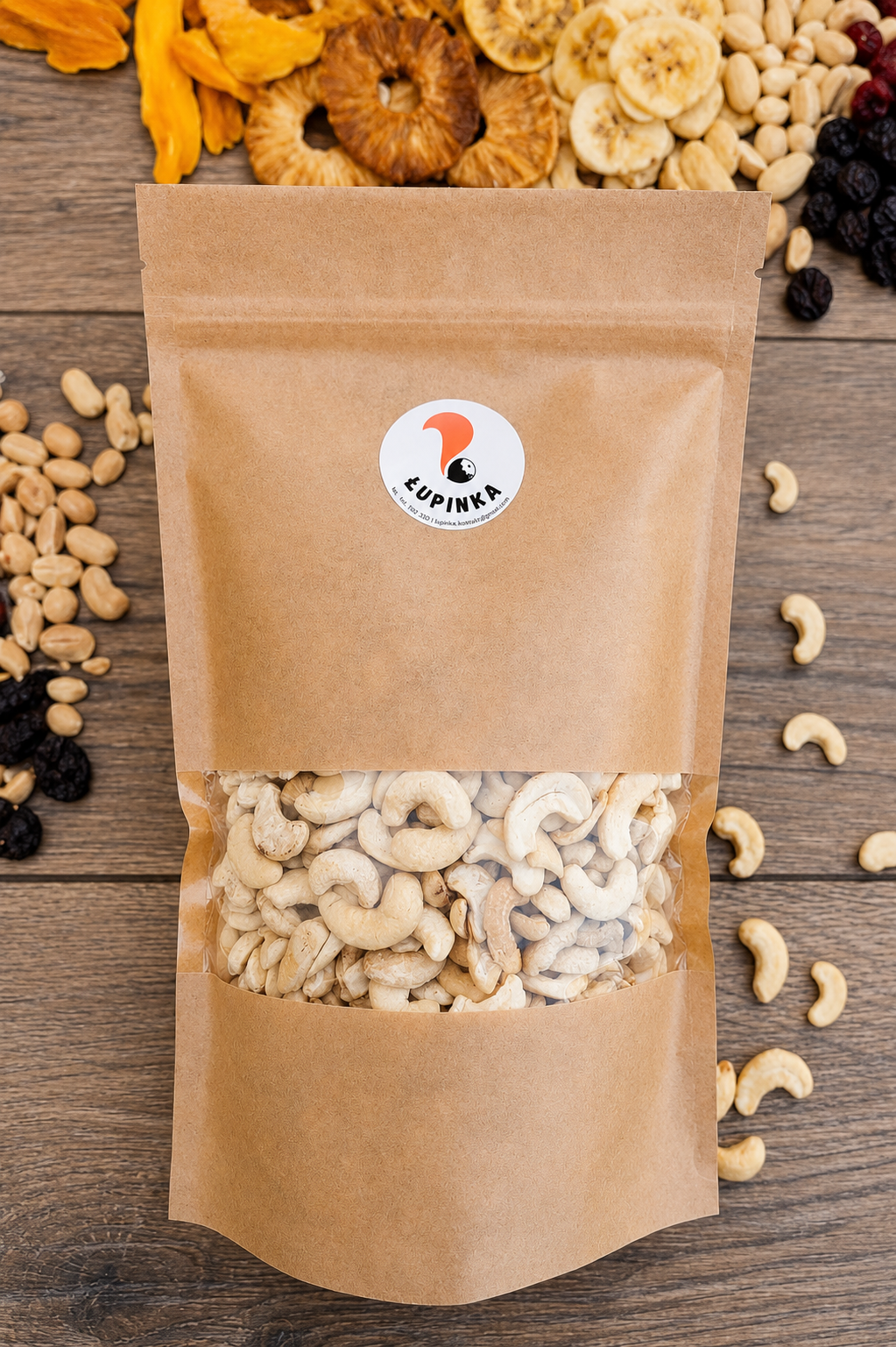 Orzechy nerkowca (połówki) 1000g.